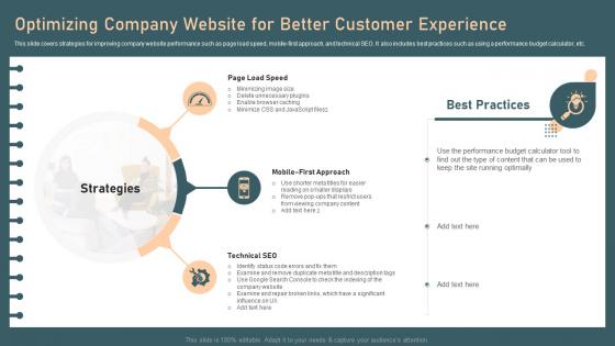 Identifying And Optimizing Customer Optimizing Company Website For Better Customer Experience