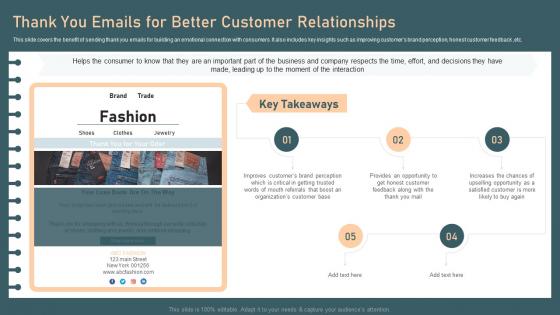 Identifying And Optimizing Customer Touchpoints Thank You Emails For Better Customer Relationships