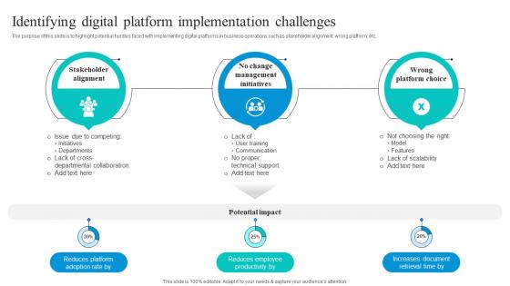 Identifying Digital Platform Implementation Challenges