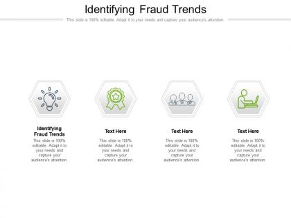 Identifying fraud trends ppt powerpoint presentation layouts mockup cpb