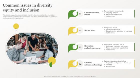 Identifying Gaps In Workplace Common Issues In Diversity Equity And Inclusion