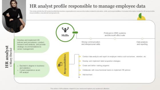 Identifying Gaps In Workplace HR Analyst Profile Responsible To Manage Employee Data