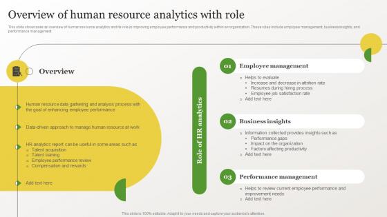Identifying Gaps In Workplace Overview Of Human Resource Analytics With Role