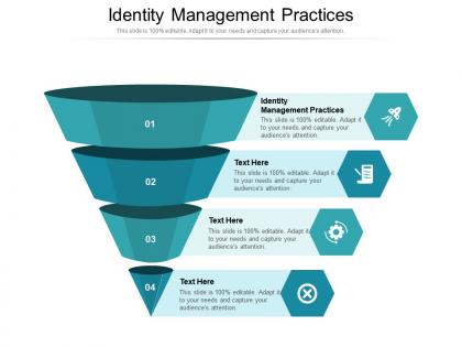 Identity management practices ppt powerpoint presentation pictures examples cpb