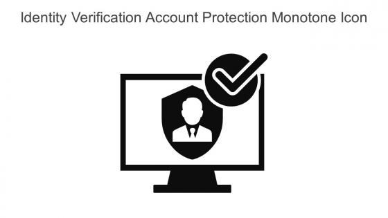 Identity Verification Account Protection Monotone Icon In Powerpoint Pptx Png And Editable Eps Format