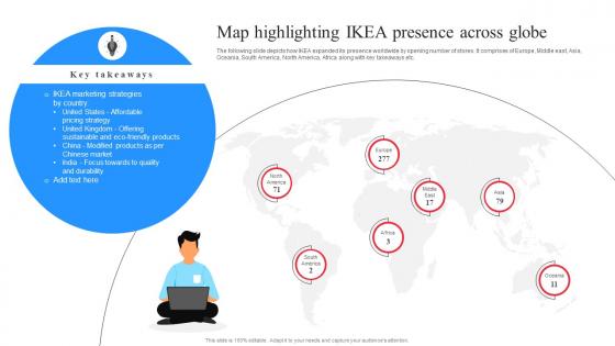 IKEA Marketing Strategy Map Highlighting IKEA Presence Across Globe Strategy SS