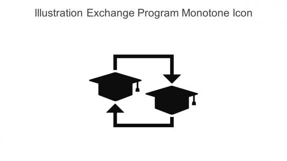 Illustration Exchange Program Monotone Icon In Powerpoint Pptx Png And Editable Eps Format
