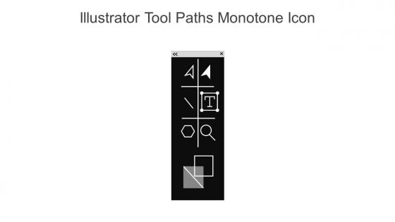 Illustrator Tool Paths Monotone Icon In Powerpoint Pptx Png And Editable Eps Format