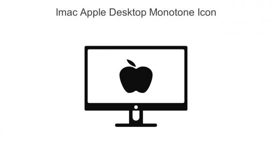 Imac Apple Desktop Monotone Icon In Powerpoint Pptx Png And Editable Eps Format