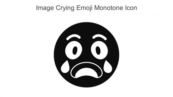 Image Crying Emoji Monotone Icon In Powerpoint Pptx Png And Editable Eps Format