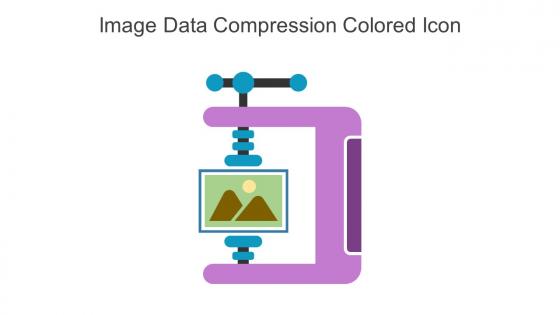 Image Data Compression Colored Icon In Powerpoint Pptx Png And Editable Eps Format