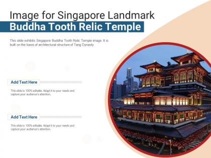 Image for singapore landmark buddha tooth relic temple powerpoint presentation ppt template