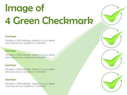 Image of 4 green checkmark