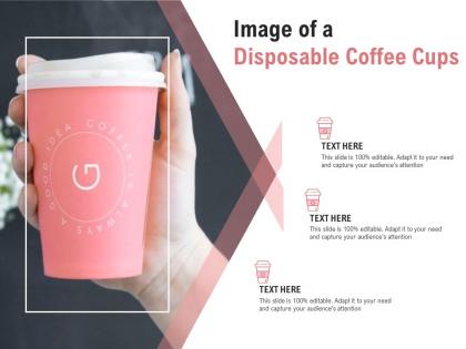 Image of a disposable coffee cups