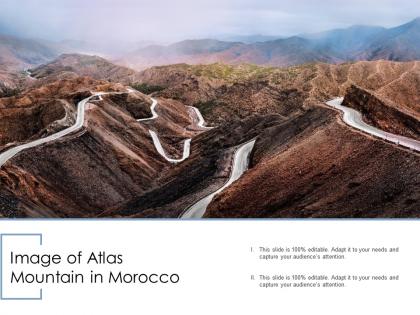 Image of atlas mountain in morocco