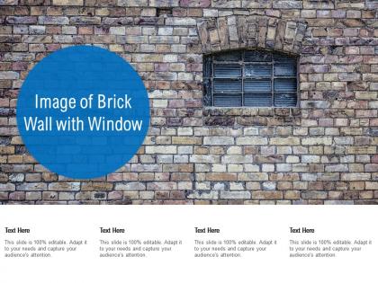 Image of brick wall with window