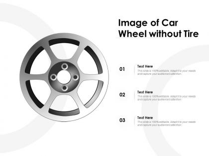 Image of car wheel without tire