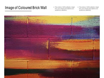 Image of coloured brick wall