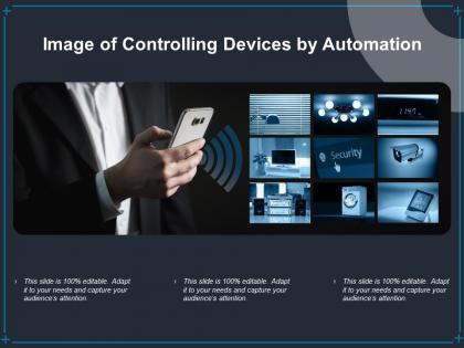 Image of controlling devices by automation