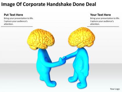 Image of corporate handshake done deal ppt graphics icons powerpoint