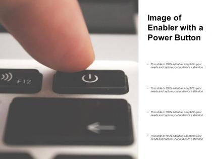 Image of enabler with a power button