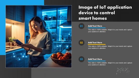Image Of IoT Application Device To Control Smart Homes