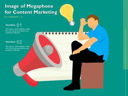 Image of megaphone for content marketing