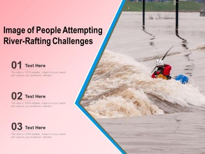 Image of people attempting river rafting challenges
