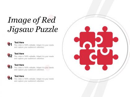 Image of red jigsaw puzzle