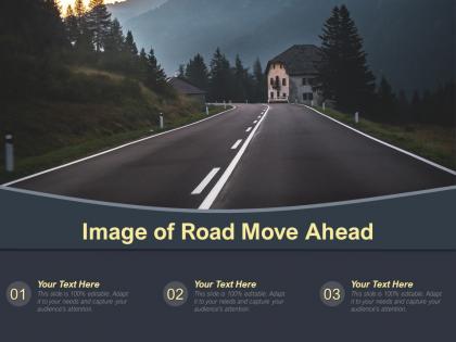 Image of road move ahead