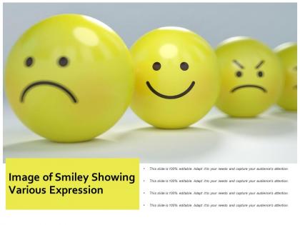 Image of smiley showing various expression
