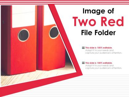 Image of two red file folder
