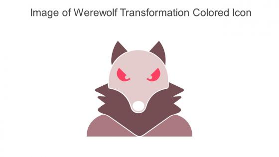Image Of Werewolf Transformation Colored Icon In Powerpoint Pptx Png And Editable Eps Format