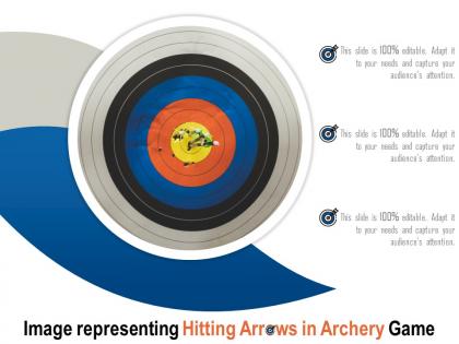 Image representing hitting arrows in archery game
