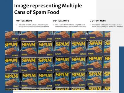 Image representing multiple cans of spam food