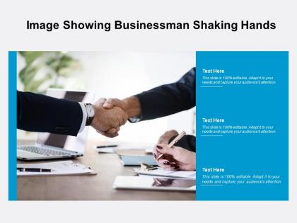 Image showing businessman shaking hands