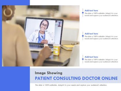 Image showing patient consulting doctor online