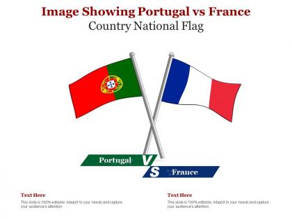 Image showing portugal vs france country national flag