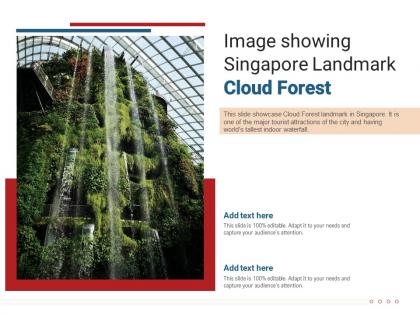 Image showing singapore landmark cloud forest powerpoint presentation ppt template