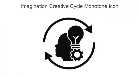 Imagination Creative Cycle Monotone Icon In Powerpoint Pptx Png And Editable Eps Format