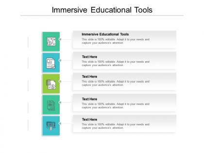 Immersive educational tools ppt powerpoint presentation portfolio skills cpb