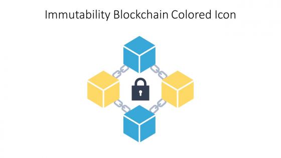 Immutability Blockchain Colored Icon In Powerpoint Pptx Png And Editable Eps Format