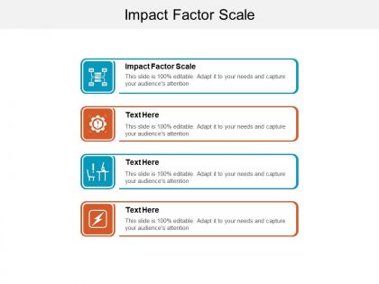 Impact factor scale ppt powerpoint presentation show master slide cpb