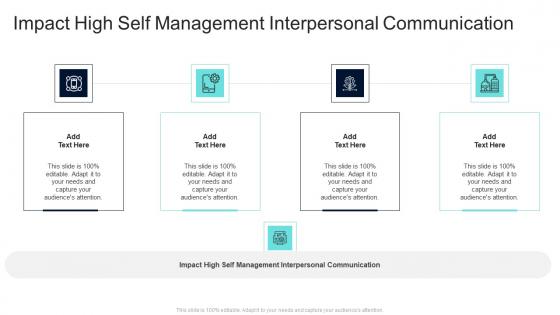 Impact High Self Management Interpersonal Communication In Powerpoint And Google Slides Cpb