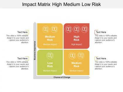 Impact matrix high medium low risk