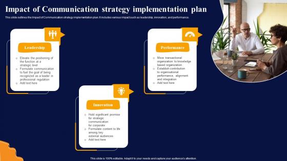 Impact Of Communication Strategy Implementation Plan