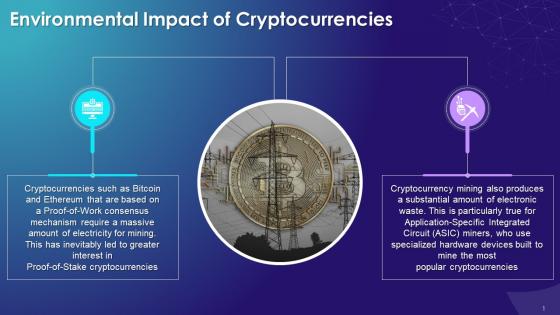 Impact Of Cryptocurrencies On The Environment Training Ppt