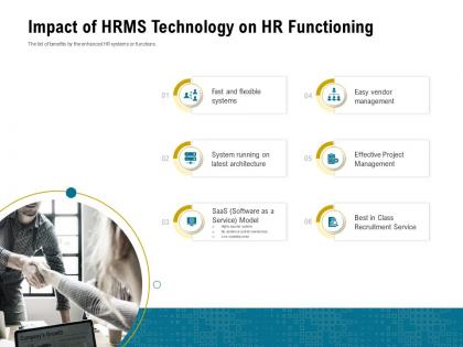 Impact of hrms technology on hr functioning easy ppt powerpoint ideas template