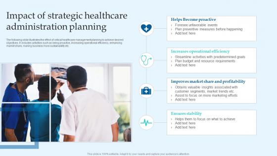 Impact Of Strategic Healthcare Administration Planning