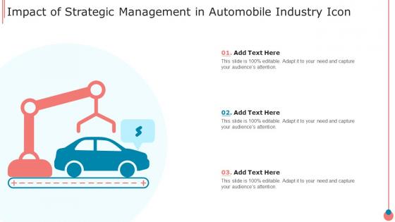 Impact Of Strategic Management In Automobile Industry Icon